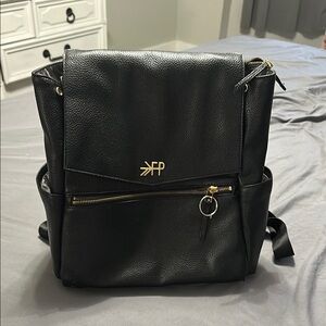 Freshly Picked - Black Leather Backpack